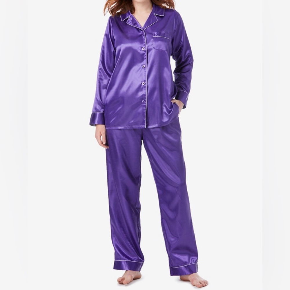 🆕NWOT Lovely Amoureuse Luxe Satin Pajama Set - 3x